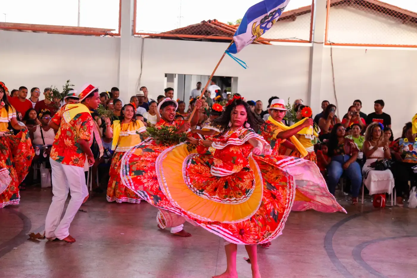 Estudantes da rede estadual participam de 8° ‘Cantando Marabaixo nas Escolas’, em Mazagão Velho