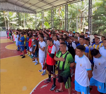 Mazagão realiza final de vôlei e abre Copa de Futsal na comunidade Maranata