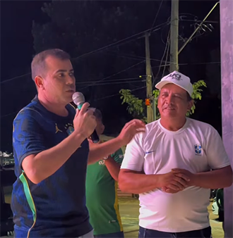 Sorteio de brindes e torcida animada marcam transmissão do primeiro jogo do Brasil em Cutias