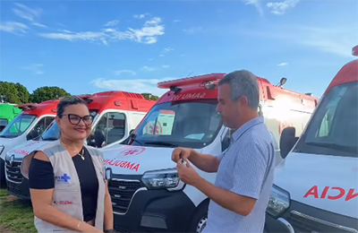 Bruno Mineiro anuncia chegada de ambulância do SAMU Municipal para Tartarugalzinho