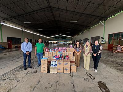 Campanha Mingau Solidário: TCE entrega produtos de limpeza à Casa da Hospitalidade