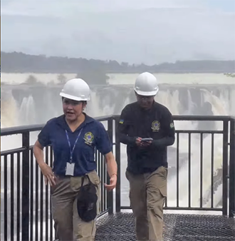 CREA-AP fiscaliza obra do Mirante da Cachoeira de Santo Antônio, em Laranjal do Jari