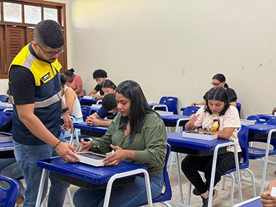 Detran Amapá dá continuidade ao Programa Habilita Amapá no Vale do Jari com aplicação de exames teóricos