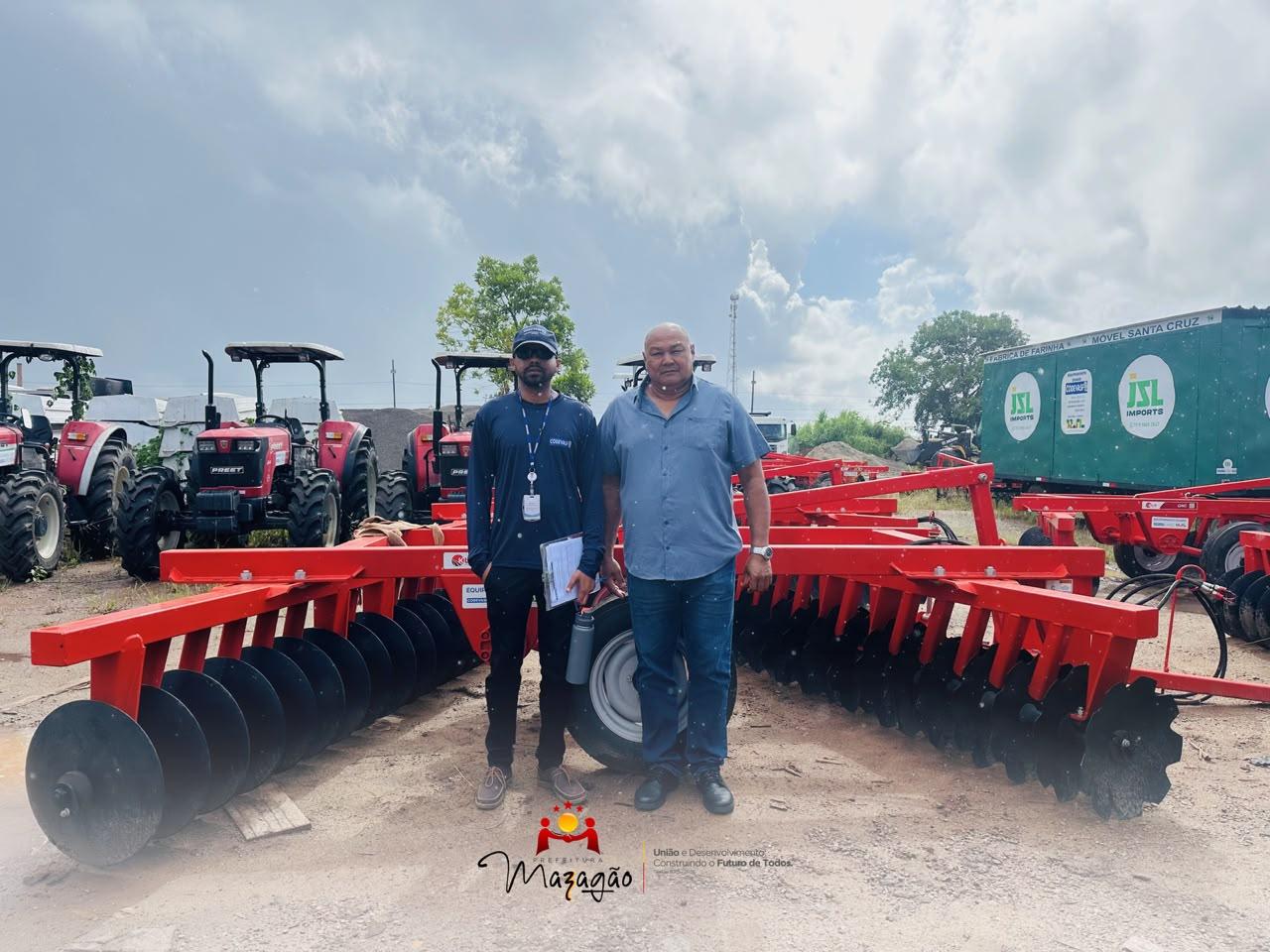Mazagão recebe novos equipamentos para fortalecer agricultura familiar
