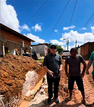 Obras de drenagem começam no bairro Monte das Oliveiras, em Santana