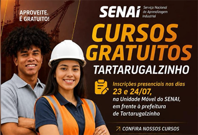 Tartarugalzinho abre inscrições para cursos gratuitos do SENAI com foco em qualificação profissional