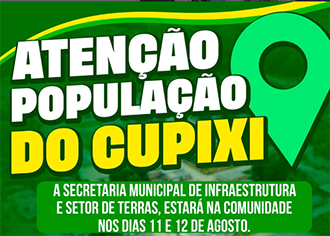 Cupixi recebe mutirão para regularização de lotes e análise de títulos em Porto Grande