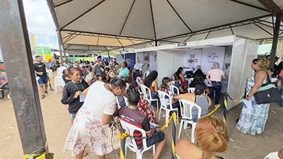 Mutirão Programa PopRuaJud atende centenas de pessoas no Aterro Sanitário de Macapá