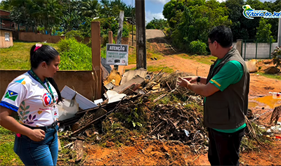 Secretaria de Meio Ambiente alerta para descarte irregular de entulho em Vitória do Jari