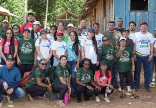 Ação itinerante leva serviços de saúde e assistência social à comunidade de Taparabu, em Oiapoque