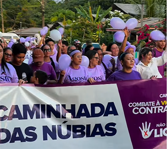 Caminhada das Núbias mobiliza Vitória do Jari no enfrentamento à violência contra a mulher