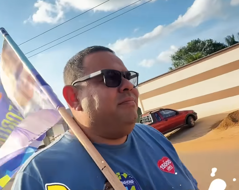 Elielson Moraes e Carol Monteiro participam de caminhada com Clécio Luís em Porto Grande