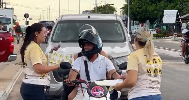 Laranjal do Jari encerra programação do Setembro Amarelo com blitz de conscientização