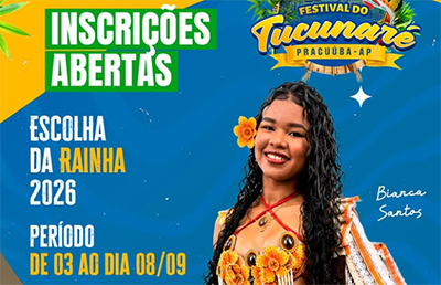 Pracuúba abre inscrições para escolha da Rainha do 26º Festival do Tucunaré