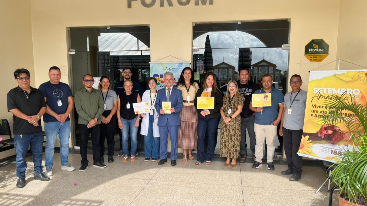 Setembro Amarelo: TJAP inicia projetos de saúde física e mental nas comarcas do interior do estado