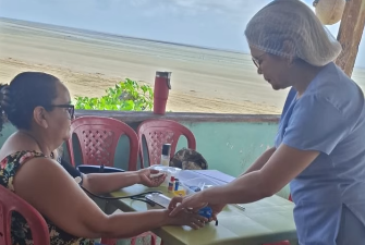 Calçoene leva atendimento multiprofissional de saúde à comunidade da Praia do Goiabal