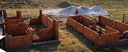 Porto Grande avança na construção de 25 casas populares no bairro São José