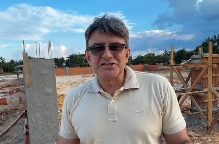 Pracuúba avança na construção de nova escola e quadra coberta na comunidade do Cujubim