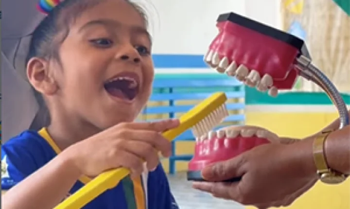 Ações de saúde bucal nas escolas reforçam prevenção entre estudantes em Laranjal do Jari