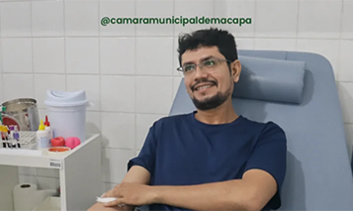 Campanha da Câmara de Macapá incentiva servidores à doação de sangue no Hemoap