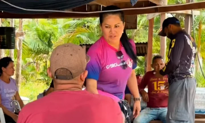 Carol Monteiro visita Assentamento Manoel Jacinto durante agenda de campanha no interior do Amapá