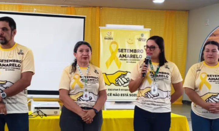 CRAS e Saúde promovem ação do Setembro Amarelo com estudantes em Laranjal do Jari