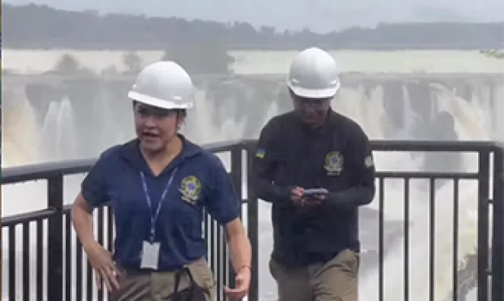 CREA-AP fiscaliza obra do Mirante da Cachoeira de Santo Antônio, em Laranjal do Jari