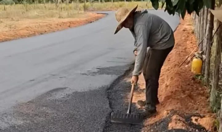 Itaubal amplia pavimentação asfáltica e mantém frentes de trabalho em vias urbanas e rurais