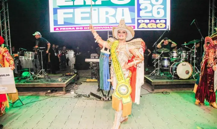 Iza Estrela é eleita Rainha da Expofeira 2026 e celebra realização de sonho
