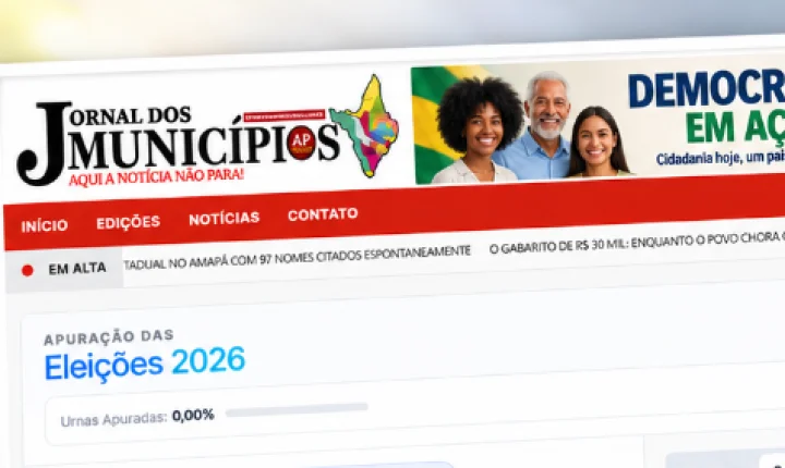 Jornal dos Municípios prepara cobertura especial das Eleições 2026 no Amapá