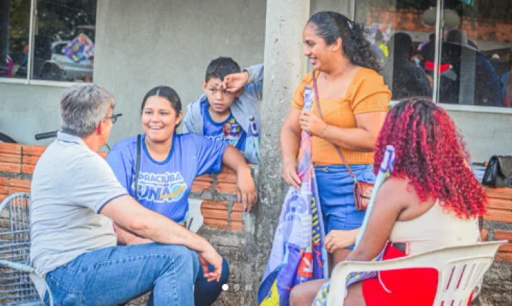 Júnior Leite intensifica caminhadas em Pracuúba e manifesta apoio à candidatura de Clécio Luís ao Governo do Amapá