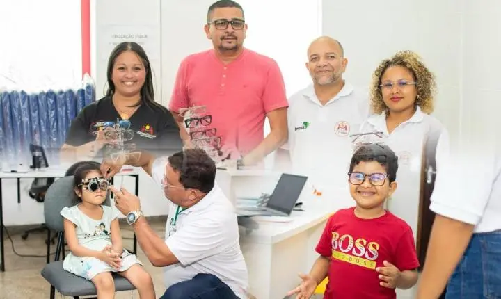 Mazagão realiza ação de saúde ocular e atende cerca de 400 alunos