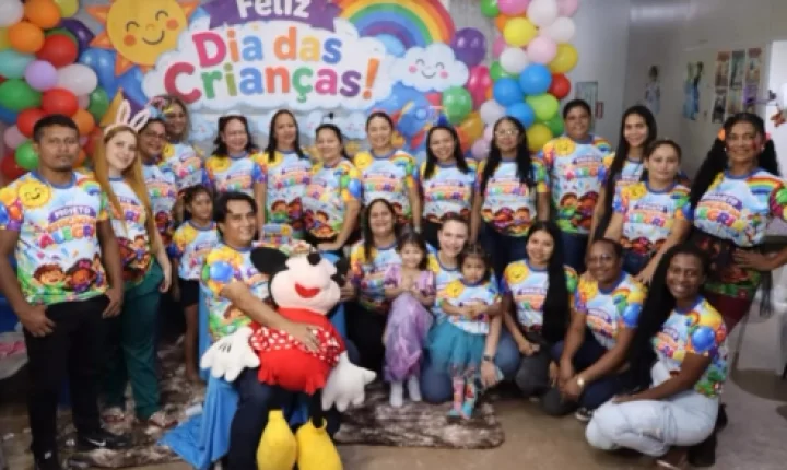 Oiapoque promove ação especial para crianças na UBS Julieta Palmerim