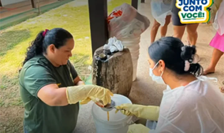 Oiapoque promove oficina de sabão ecológico e fortalece ações de educação ambiental