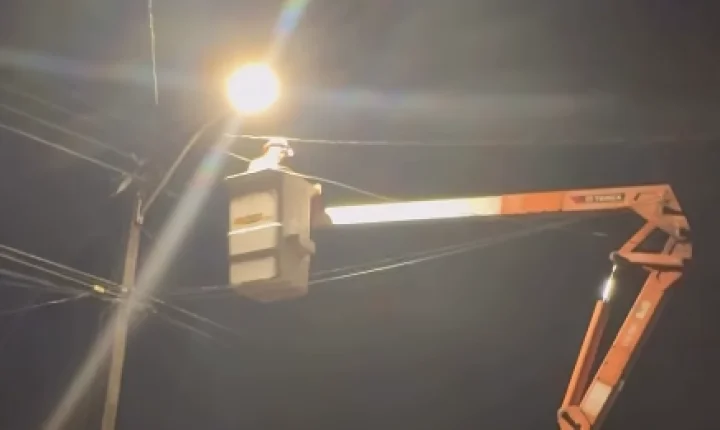 Porto Grande reforça iluminação pública no bairro Área 6