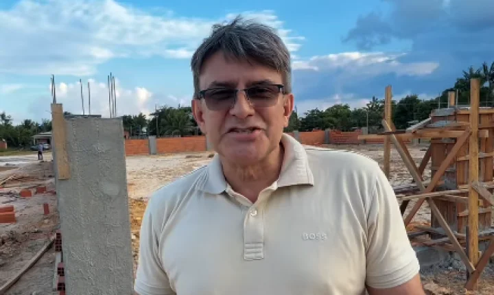Pracuúba avança na construção de nova escola e quadra coberta na comunidade do Cujubim