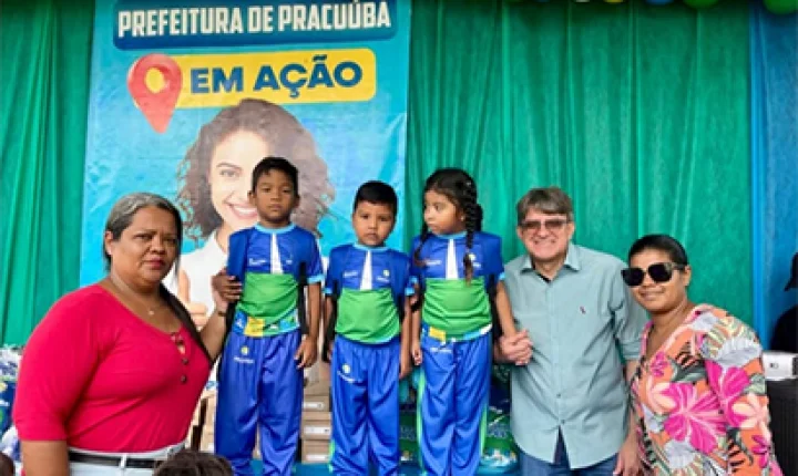 Pracuúba entrega kits escolares completos para alunos da rede municipal