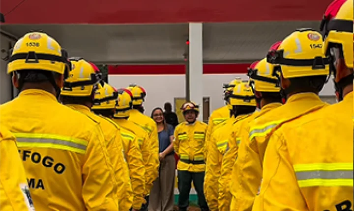 Prefeitura de Amapá acompanha instalação da brigada do Prevfogo na comunidade do Piquiá