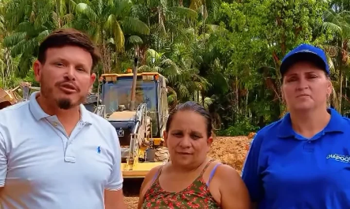 Prefeitura de Oiapoque inicia escavação de cisternas para apoiar agricultores do Ramal do Igarapé Grande