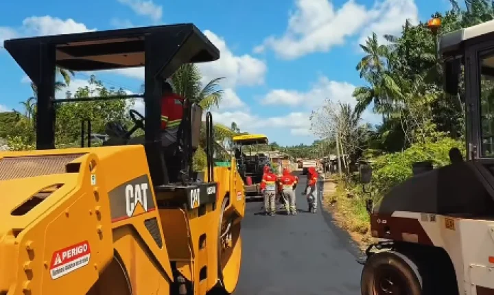 Prefeitura de Porto Grande inicia recapeamento asfáltico no bairro Palmeiras