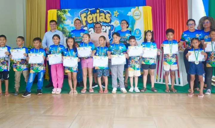 Projeto Férias do Saber encerra mais uma edição com foco no aprendizado em Vitória do Jari