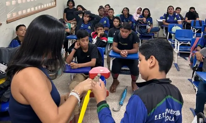 Saúde e educação se unem em ação do PSE para estudantes em Pracuúba