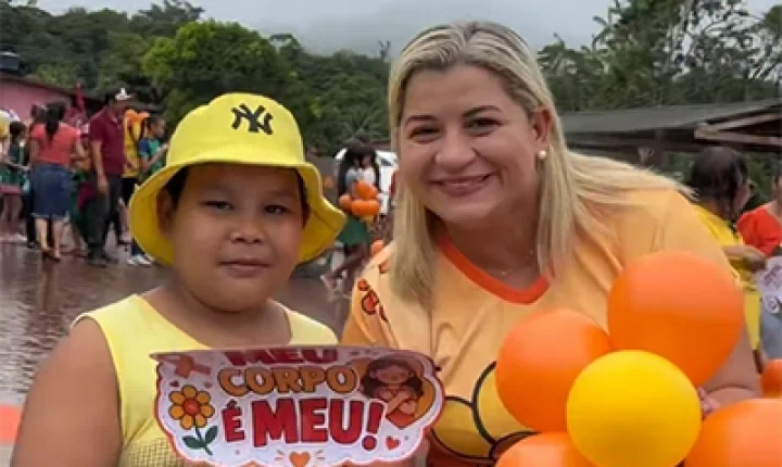Serra do Navio reforça ações do Maio Laranja em defesa de crianças e adolescentes