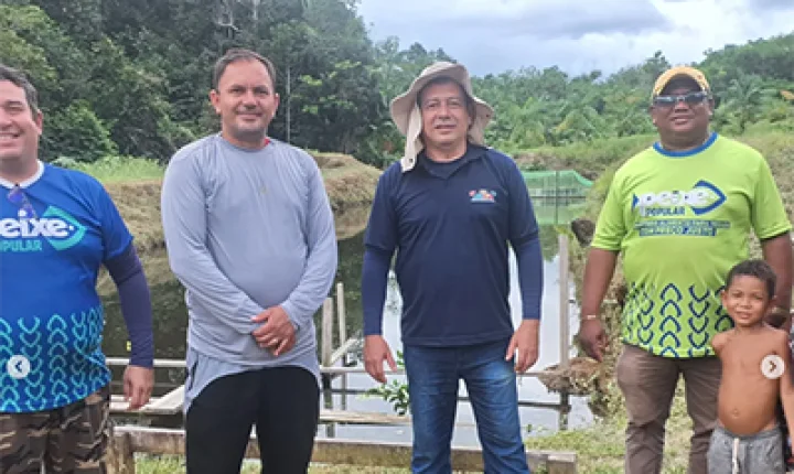 Vitória do Jari recebe visita técnica para fortalecer a piscicultura no município